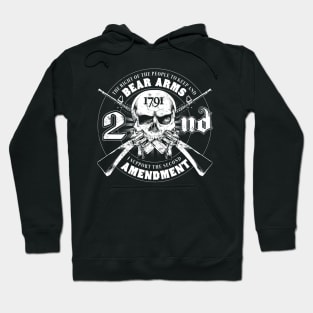 2nd Amendment Skull Logo Patch Hoodie